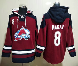 Colorado Avalanche #8 Cale Makar Red NHL Stitched Pullover Hoodie