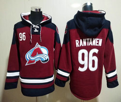 Colorado Avalanche #96 Mikko Rantanen Red NHL Stitched Pullover Hoodie