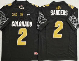 Colorado Buffaloes #2 Shedeur Sanders Black 2025 Authentic Stitched NCAA Jersey