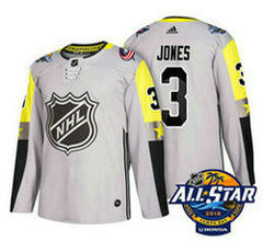 Columbus Blue Jackets #3 Seth Jones Grey 2018 NHL All-Star Stitched Ice Hockey Jersey