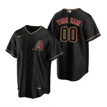 Custom Nike Arizona Diamondbacks Any Name Black Game Authentic Stitched Baseball jersey