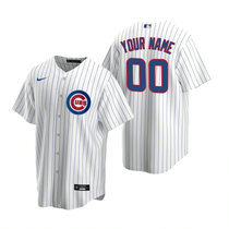 Custom Nike Chicago Cubs Any Name White Game Authentic Stitched MLB Jersey