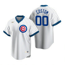 Custom Nike Chicago Cubs Any Name White Pullover Authentic Stitched MLB Jersey