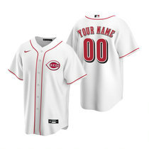 Custom Nike Cincinnati Reds Any Name White Game Authentic Stitched MLB Jersey