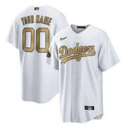 Custom Nike Los Angeles Dodgers White 2022 All Star Authentic Stitched MLB Jersey