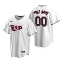 Custom Nike Minnesota Twins White Game Authentic Stitched MLB jersey