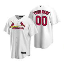 Custom Nike St.Louis Cardinals White Game Authentic stitched MLB jersey