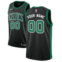 Customized Nike Boston Celtics Black Authentic Stitched NBA jersey