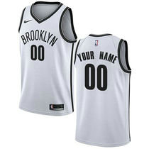 Customized Nike Brooklyn Nets White Authentic Stitched NBA jersey