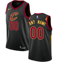 Customized Nike Cleveland Cavaliers Black Authentic Stitched NBA jersey