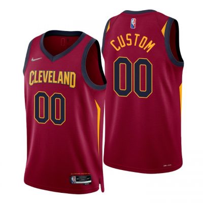 Customized Nike Cleveland Cavaliers Red 75th Anniversary Authentic Stitched NBA jersey