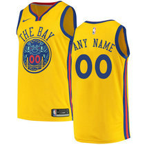 Customized Nike Golden State Warriors Gold Authentic Stitched NBA jersey