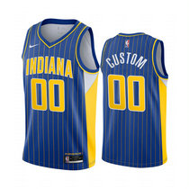 Customized Nike Indiana Pacers Navy Blue 2020-21 City Authentic Stitched NBA jersey