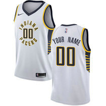 Customized Nike Indiana Pacers White Authentic Stitched NBA jersey