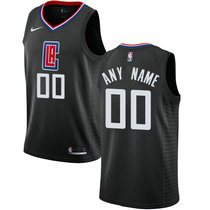 Customized Nike Los Angeles Clippers Black Authentic Stitched NBA jersey