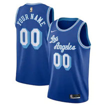 Customized Nike Los Angeles Lakers Blue 2020-21 Hardwood Classics Authentic Stitched NBA jersey.webp