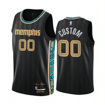 Customized Nike Memphis Grizzlies Black 2020-21 City Authentic Stitched NBA jersey