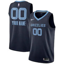 Customized Nike Memphis Grizzlies Navy Blue Authentic Stitched NBA jersey.jpg