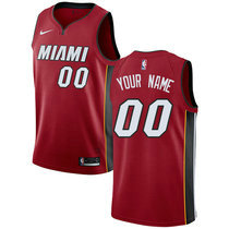 Customized Nike Miami Heat Red Authentic Stitched NBA jersey