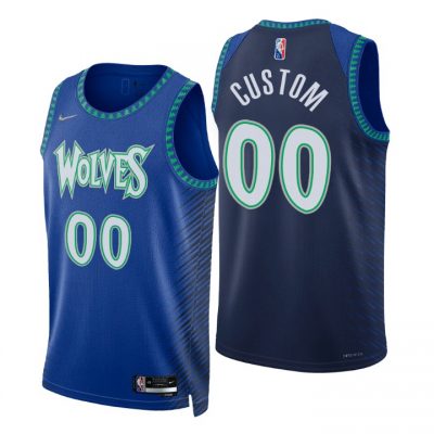 Customized Nike Minnesota Timberwolves City 75th Anniversary Authentic Stitched NBA jersey