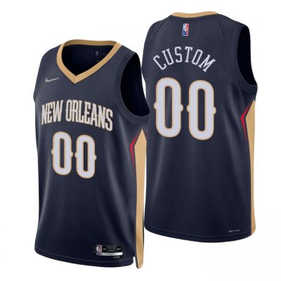 Customized Nike New Orleans Pelicans 75th Anniversary Authentic Stitched NBA jersey