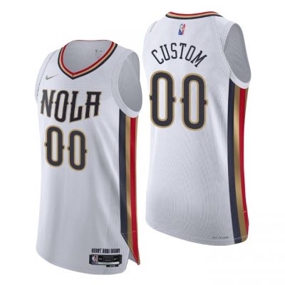 Customized Nike New Orleans Pelicans City 75th Anniversary Authentic Stitched NBA jersey
