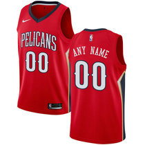 Customized Nike New Orleans Pelicans Red Authentic Stitched NBA jersey