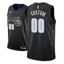 Customized Nike Orlando Magic Black City Game Authentic Stitched NBA jersey