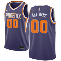 Customized Nike Phoenix Suns Purple Authentic NBA Basketball Jersey