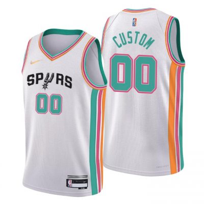Customized Nike Sacramento Kings White City 75th Anniversary Authentic Stitched NBA jersey