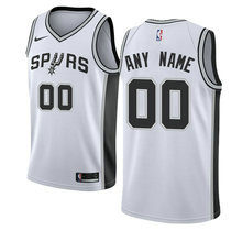 Customized Nike San Antonio Spurs White Authentic Stitched NBA jersey