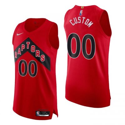 Customized Nike Toronto Raptors Red 75th Anniversary Authentic Stitched NBA jersey