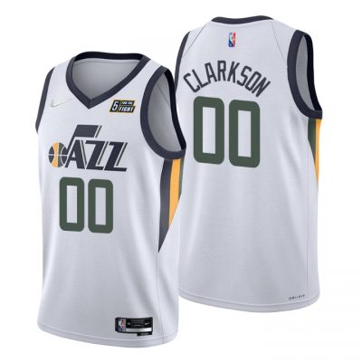 Customized Nike Utah Jazz White 75th Anniversary Authentic Stitched NBA jersey