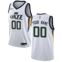 Customized Nike Utah Jazz White Authentic Stitched NBA jersey