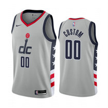 Customized Nike Washington Wizards Gray 2020-21 City Authentic Stitched NBA jersey