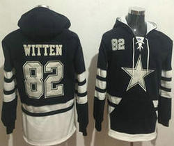 Dallas Cowboys #82 Jason Witten Stitched Navy Blue White Name & Number Pullover NFL Hoodie