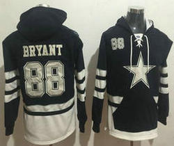 Dallas Cowboys #88 Dez Bryant Stitched Navy Blue White Name & Number Pullover NFL Hoodie