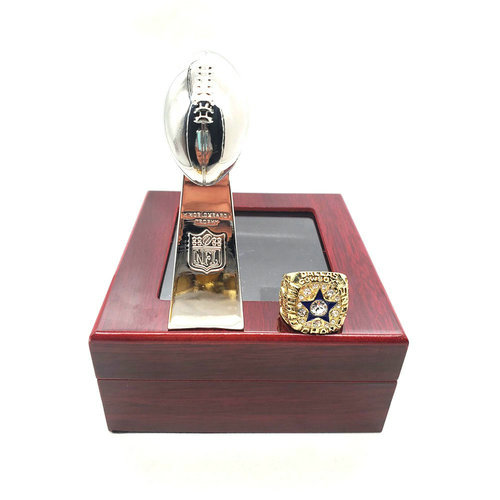Dallas Cowboys 1971 NFL one ring + one trophy set