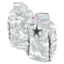 Dallas Cowboys 2024 Camo Salute To Service Pullove Hoodie