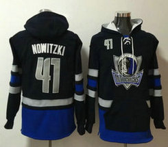Dallas Mavericks #41 Dirk Nowitzki All Stitched Hooded Sweatshirt