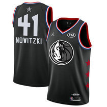 Dallas Mavericks #41 Dirk Nowitzki White 2019 All Star With Patch Authentic Stitched NBA jerseys
