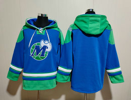 Dallas Mavericks Blank blue Stitched Hooded Sweatshirt