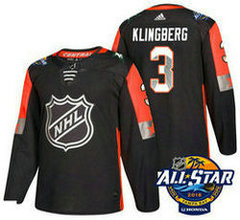 Dallas Stars #3 John Klingberg Black 2018 NHL All-Star Stitched Ice Hockey Jersey