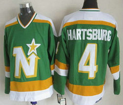 Dallas Stars #4 Craig Hartsburg Green CCM Throwback Authentic Stitched NHL jersey