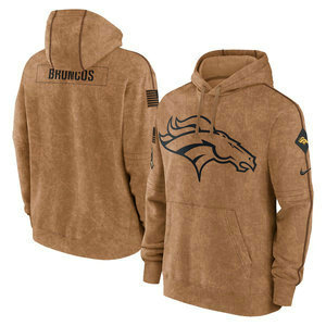 Denver Broncos 2023 Camo Salute To Service Pullove Hoodie