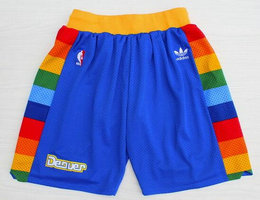 Denver Nuggets Blue Throwback Swingman Shorts