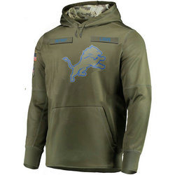 Detroit Lions 2024 Army green Pullove Hoodie