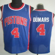 Detroit Pistons #4 Joe Dumars Blue Revolution 30 Authentic Stitched NBA jersey