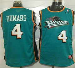 Detroit Pistons #4 Joe Dumars Green Nike Throwback Authentic Stitched NBA jersey