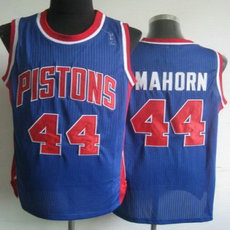 Detroit Pistons #44 Rick Mahorn Blue Revolution 30 Authentic Stitched NBA jersey